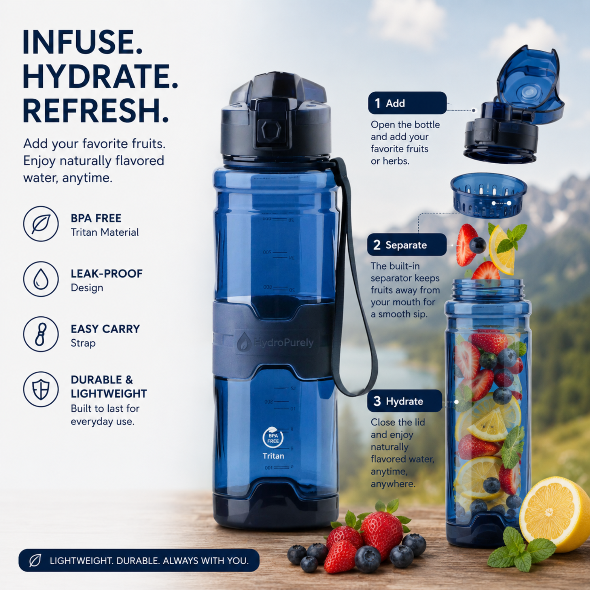 HydroPurely product and lifestyle image