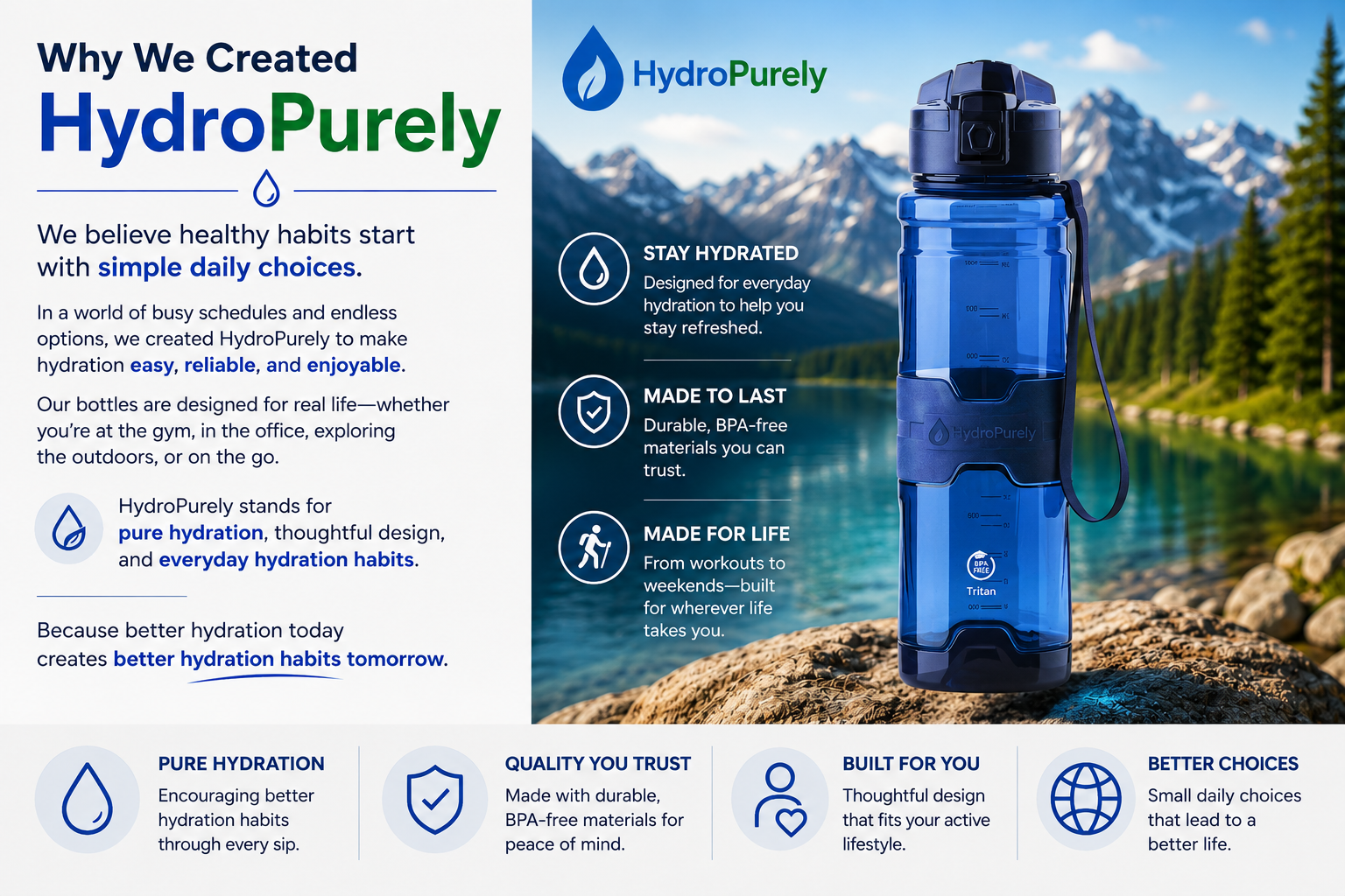 HydroPurely product and lifestyle image